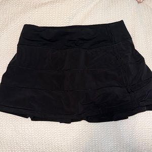 Lululemon Black Tennis Skirt- Size 4- Pace Rival Mid Rise Skirt
